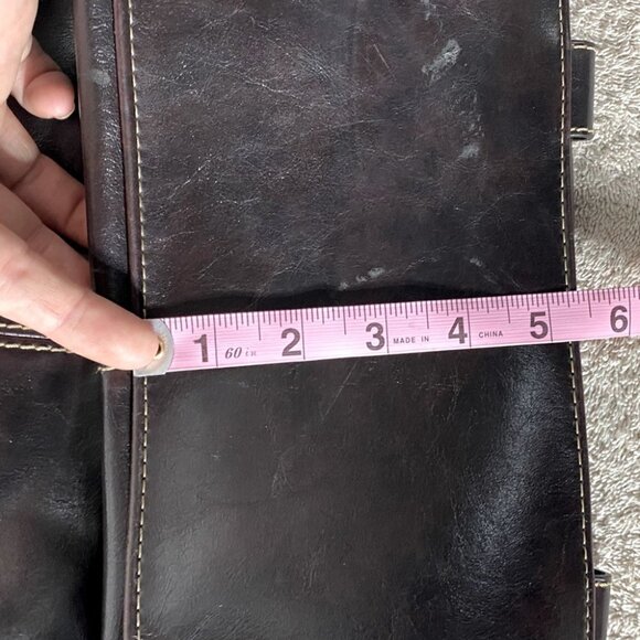 Aldo large brown faux leather purse handbag shoulder bag tote - Picture 13 of 15